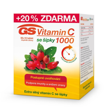 GS Vitamin C1000 + šípky 50+10 tablet