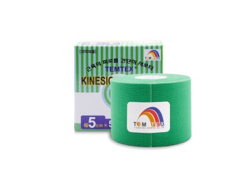 Temtex kinesio tape Classic zelená 5cm x 5m