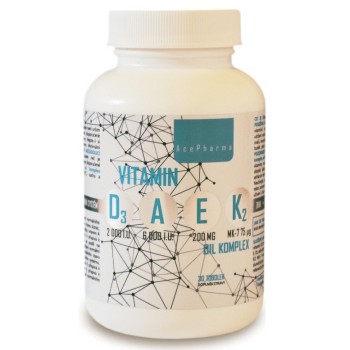 AcePharma Vitamin D3 + A + E + K2 oil komplex tob.30