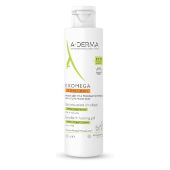 A-Derma Exomega Control Zvláčňující pěnivý gel 200ml