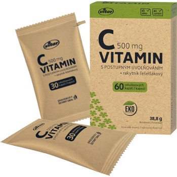 Vitar Vitamin C 500mg + Rakytník EKO cps.60