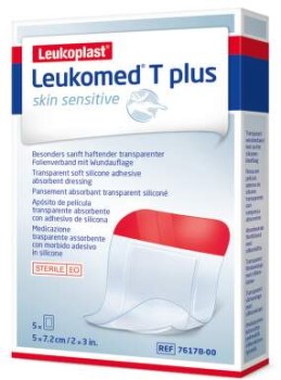 Leukomed T Plus Skin Sens.nápl.s polš.5x7.2cm 5ks