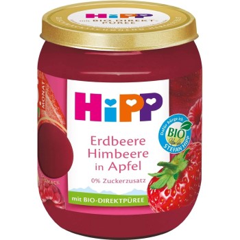 HiPP Jablka s malinami BIO 4/6m 160g