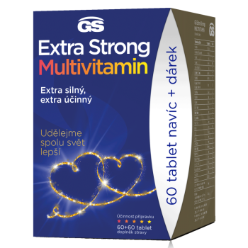 GS Extra Strong Multivitamin 60+60 tablet - dárkové balení 2022