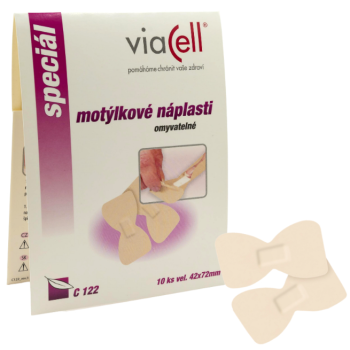 VIACELL C122 Diskrétní motýlkové náplasti 42x72mm