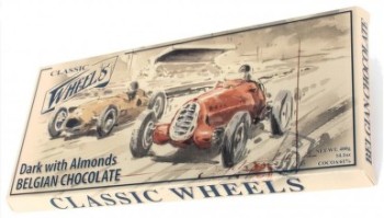 Čokoláda Belgická Classic Wheels hoř.s mandl.400g