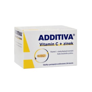 Additiva Vitamin C + zinek 80 tobolek