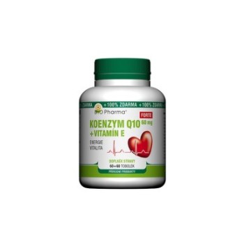 Koenzym Q10 Forte 60mg+Vit.E tob.60+60 Bio-Pharma