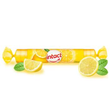 Intact hroznový cukr s vit.C citrón 40g (rolička)
