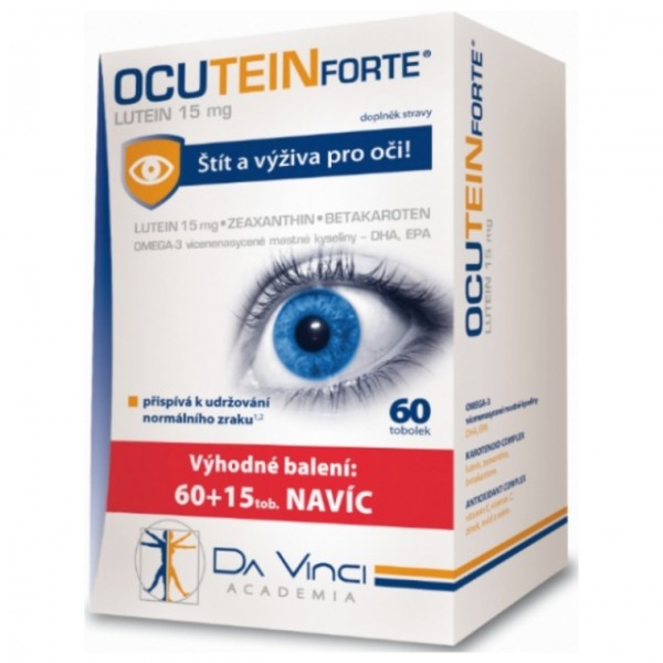 Ocutein FORTE Lutein 15mg Da Vinci Academia 60+15