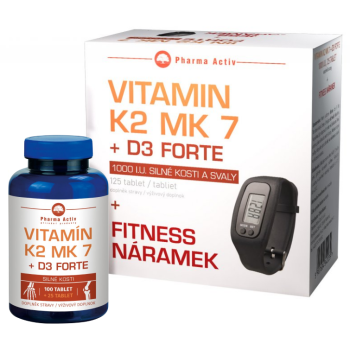 Vitamín K2 MK 7 + D3 Forte tbl.125 + Fitness nár.