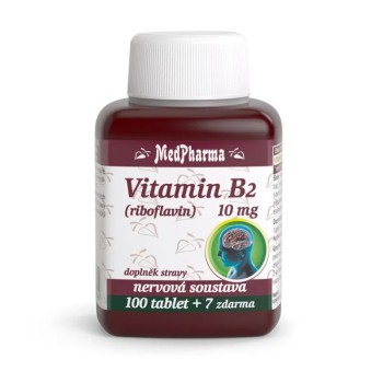 MedPharma Vitamín B2 (riboflavin) 10mg, 107 tablet