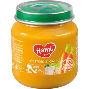 Hami Zelenina s krůtou první lžička 125g 4M+