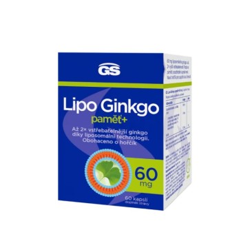 GS Lipo Ginkgo paměť+ 60mg 60 kapslí