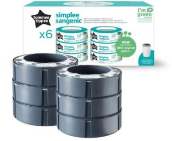 Tommee Tippee Simplee Náhradní kazety 6ks