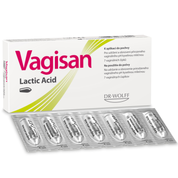 Vagisan Lactic Acid 7 čípků