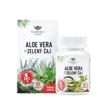 Aloe Vera + Zelený EkoMedica 60 kapslí