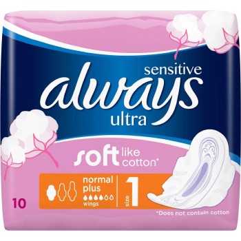 Always Sensitiv Ultra Normal Plus 1 vložky 10ks