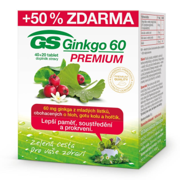 GS Ginkgo 60 Premium 40+20 tablet