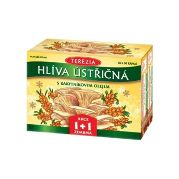 TEREZIA Hlíva ústřičná s rakytníkovým olejem 60+60 kapslí
