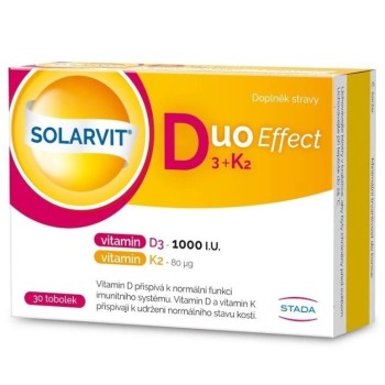 Solarvit Duo Effect D3 + K2 tob.30