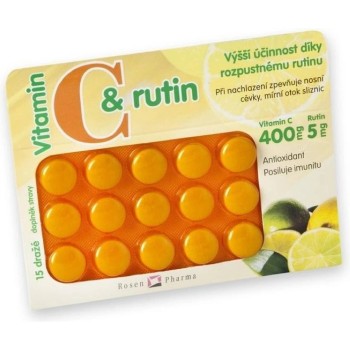 Rosen Vitamín C + Rutin 400mg drg.15