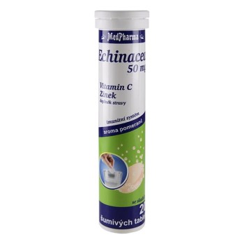 MedPharma Echinacea 50mg + Vitamin C + Zinek 20tbl. eff.