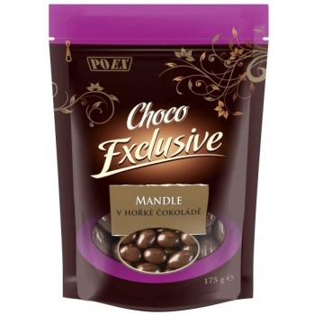Poex Choco Exclusive Mandle v hořké čokoládě 175g