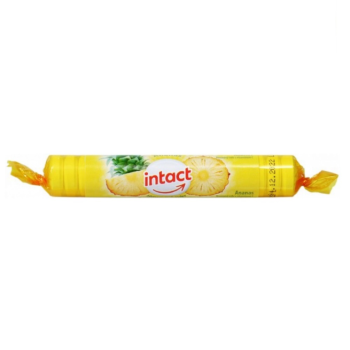 Intact rolička hroznový cukr s vit.C - ananas 40g