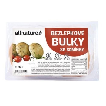 Allnature Bezlepkové bulky se semínky 100g