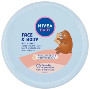 NIVEA Baby Face&Body hydratační krém 200ml 80529
