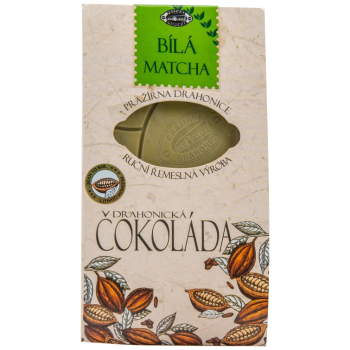 Pražírna Drahonice Bílá 40 % čokoláda s matcha 50 g