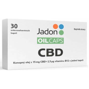 Jadon oil caps CBD s konop.olej.15mgCBD+B12 cps.30