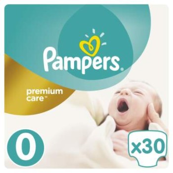 Pampers Premium Care Pack S0 Newborn 30ks