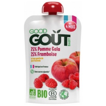 Good Gout Kapsička Jablko s malinou BIO 120g 4M