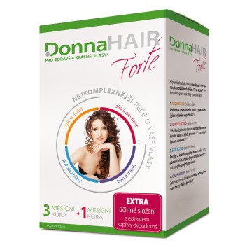 DonnaHAIR FORTE 4měsíční kúra tob.90+30 zdarma