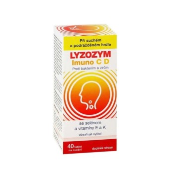LYZOZYM Imuno C D Selen+vit.E a K cucací 40 tablet