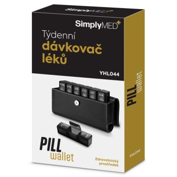 SimplyMed Dávkovač léků týdenní YHL044 - Pill Wallet