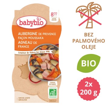 BABYBIO musaka lilek-jehněčí maso 8m+ 2x200g