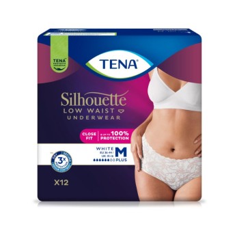 TENA Silhouette Plus White M inkontinenční kalhotky 12ks