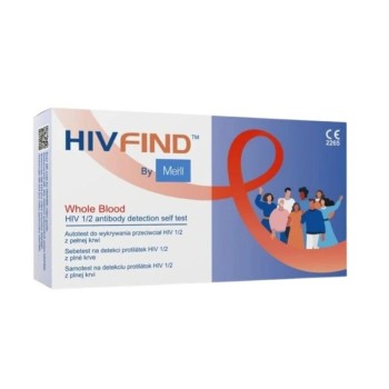 Meril HIV FIND Sebetest na detekci HIV z krve 1ks