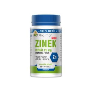 Zinek citrát Forte 25mg tbl.90+90 Bio-Pharma