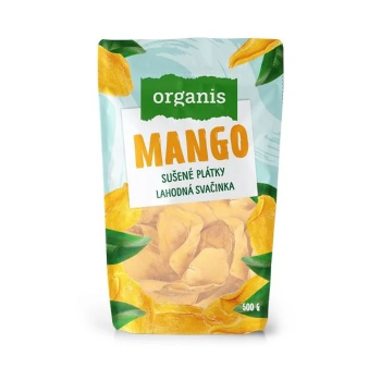 Organis Mango plátky sušené bez přid.cukru 500g