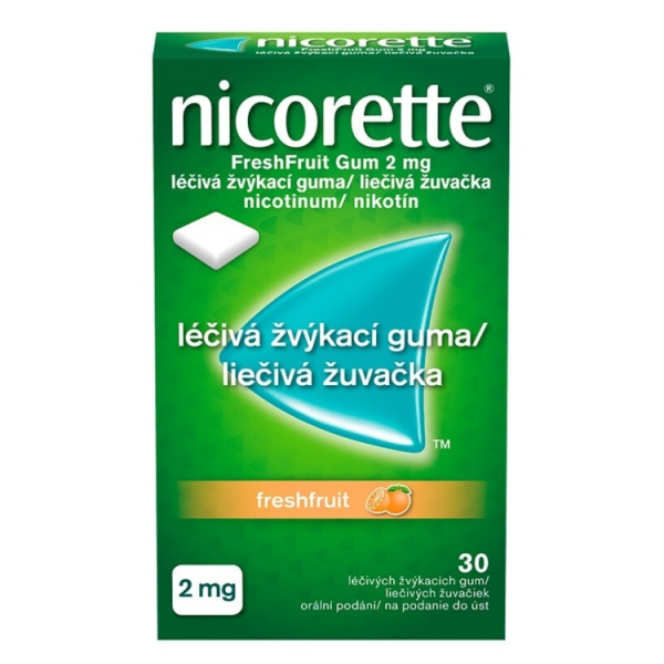 Nicorette FreshFruit Gum 2mg gum.mnd.30