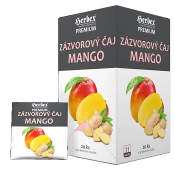 HERBEX Zázvorový čaj Mango n.s.20x2g