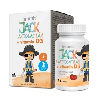Laktobacily Jack Laktobacilák Imunit + Vitamin D3 36tbl