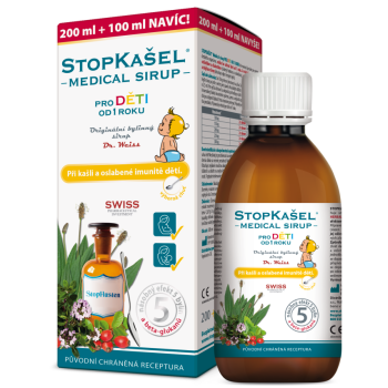 STOPKAŠEL Medical sirup OD 1 ROKU 200+100ml NAVÍC