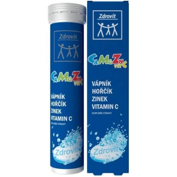 Zdrovit CaMgZn + Vitamin C 20 šumivých tablet