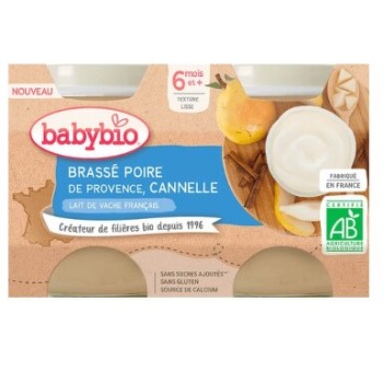 BABYBIO ovesné mléko-banán-borůvky 6m+ 2x130g