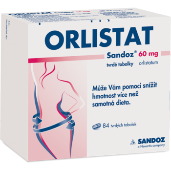 ORLISTAT SANDOZ 60 MG tvrdé tobolky, 84 tobolek